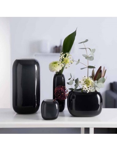 Wazon h 21cm czarny Milano - Leonardo