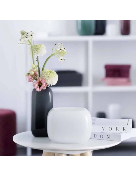 Wazon h 21cm czarny Milano - Leonardo