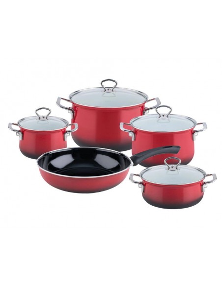 RIESS - Zestaw garnków 5cz. z patelnią Brombeer