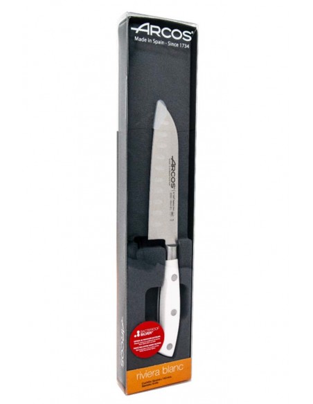 Nóż santoku 140mm Riviera White