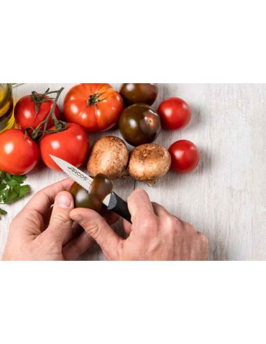 Nóż do obierania 85mm ząbki czarny NOVA