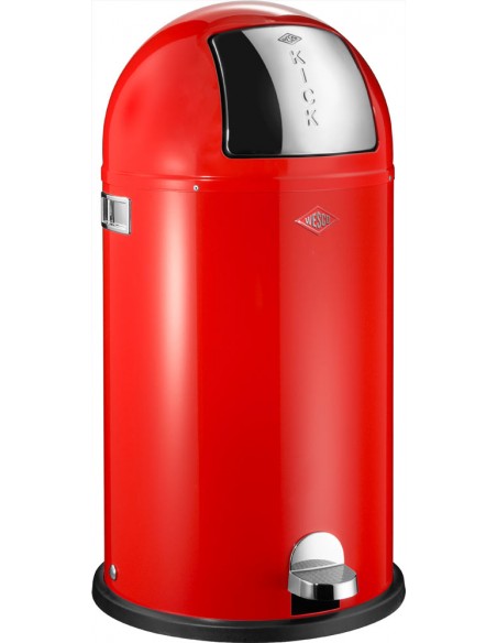 Kosz na śmieci 40l KickBoy czerwony WESCO
