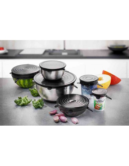 Zestaw 6 pokryw silikonowyc FLEXIFRESH