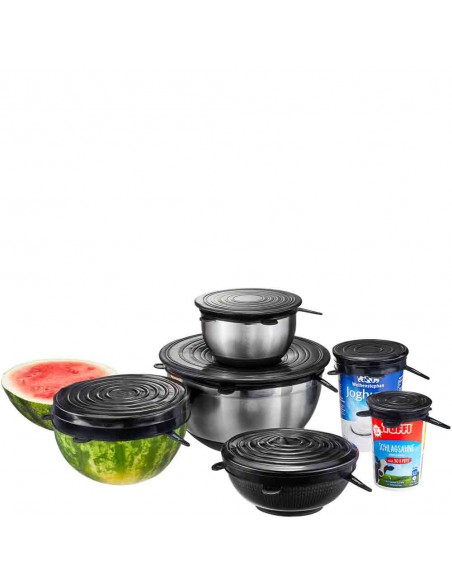 Zestaw 6 pokryw silikonowyc FLEXIFRESH