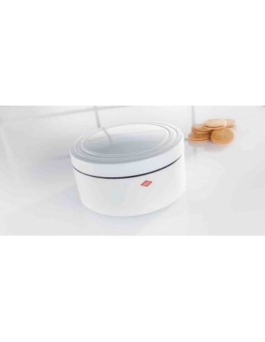 Pojemnik na pieczywo okrągły biały MATT