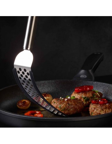 Łopatka perforowana długa 32cm z silikonem -...