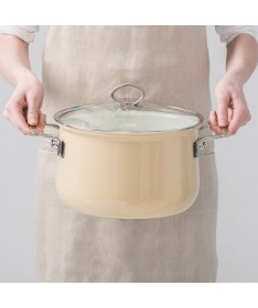 RIESS - Garnek wysoki 24cm Cappuccino