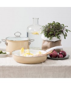 RIESS - Garnek wysoki 24cm Cappuccino