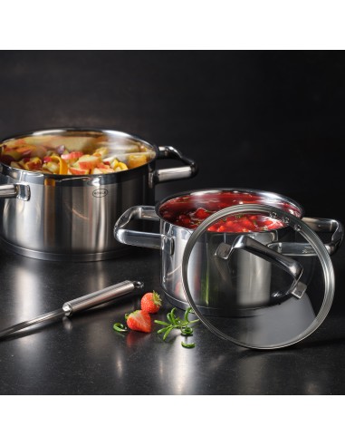 ROESLE - Garnek wysoki z pokrywą 16cm CHARM