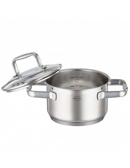 ROESLE - Garnek wysoki z pokrywą 16cm CHARM