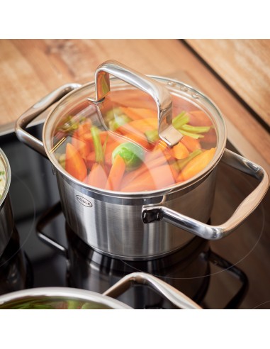 ROESLE - Garnek wysoki z pokrywą 16cm CHARM