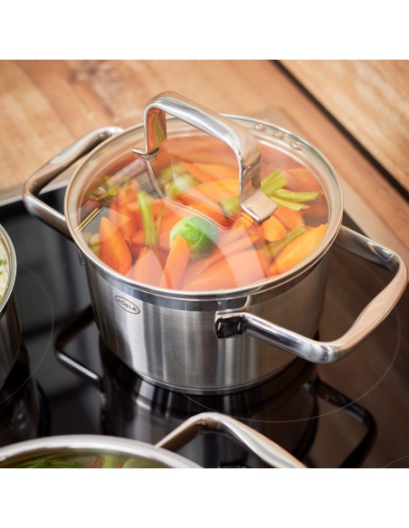 ROESLE - Garnek wysoki z pokrywą 16cm CHARM