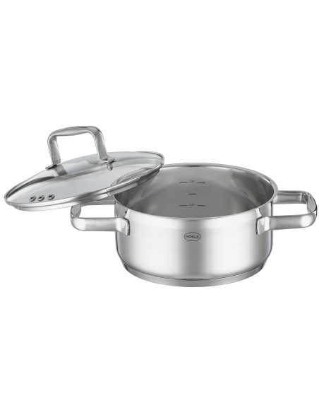 ROESLE - Garnek niski z pokrywą 20cm CHARM