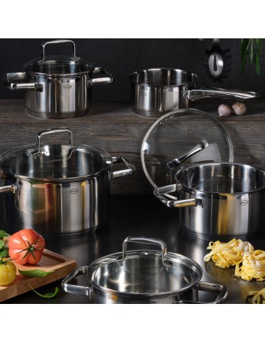 ROESLE - Garnek niski z pokrywą 20cm CHARM