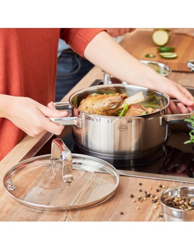 ROESLE - Garnek niski z pokrywą 20cm CHARM
