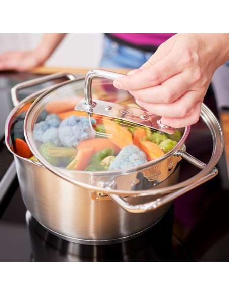 ROESLE - Garnek wysoki z pokrywą  24cm EXPERTISO