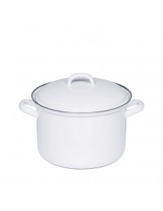 RIESS - Garnek wysoki z pokrywą 2,5l 18cm Classic WEISS
