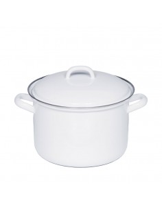 RIESS - Garnek wysoki z pokrywą 3,5l 20cm Classic WEISS