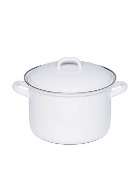 RIESS - Garnek wysoki z pokrywą 3,5l 20cm Classic WEISS