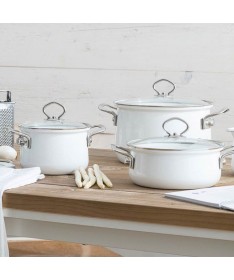 RIESS - Zestaw garnków 3cz. Arcticweiss