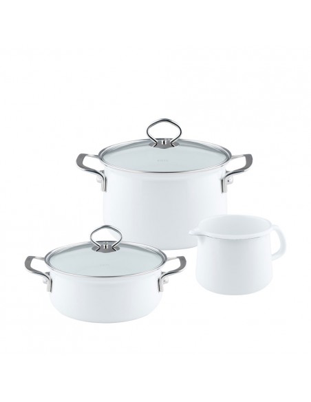 RIESS - Zestaw garnków 3cz. Arcticweiss