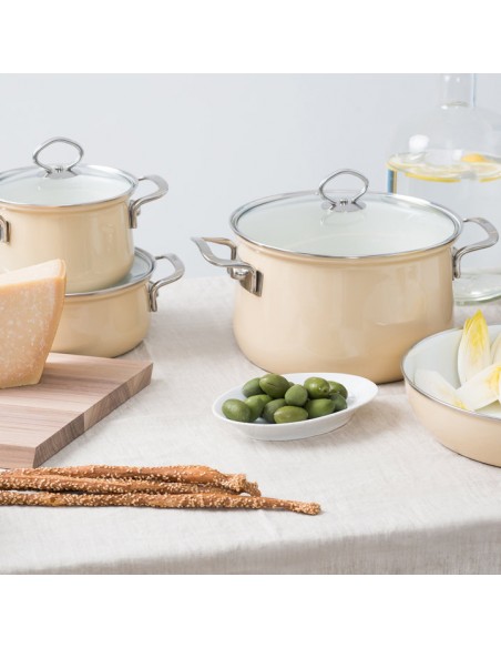 RIESS - Garnek wysoki 16cm 1,5l Cappuccino