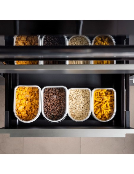 Pojemnik metalowy 1,0l LOFT czarny MATT Wesco