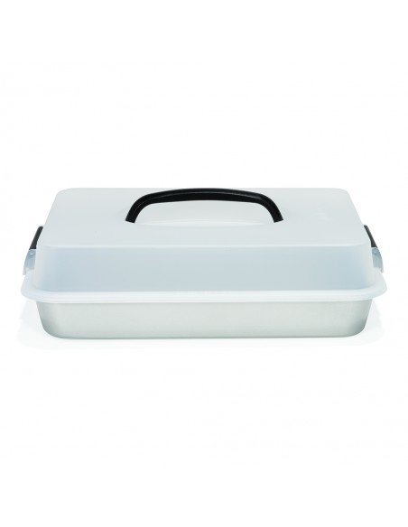 Patisse - Forma do ciasta z pokrywą 35x24cm SILVER-TOP