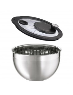 Suszarka wirówka do sałaty szklana pokrywą 24cm - Roesle 2