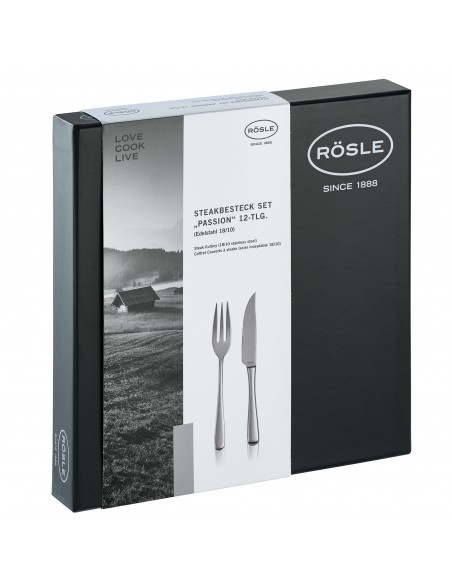 Zestaw sztućców do steków PASSION 12cz. - Roesle