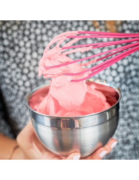Trzepaczka silikonowa różowa - Roesle