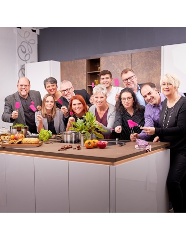 Łopatka szpatuła do ciasta różowa wąska - Roesle