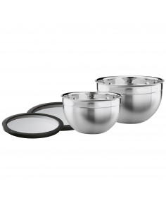 Zestaw mis stalowych z pokrywami 20,24cm - Roesle