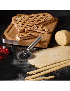 Nóż cukierniczy do ciasta surowego karbowany 7cm - Roesle 2