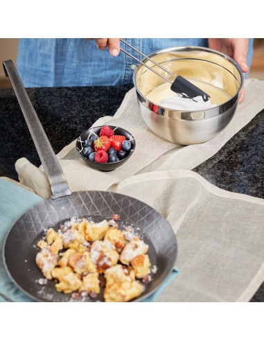 Łopatka szpatuła silikonowa czarna 26cm - Roesle