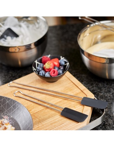 Łopatka szpatuła silikonowa czarna 26cm - Roesle