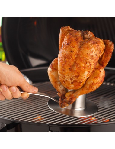 Stojak do grillowania kurczaka z pojemnikiem -...