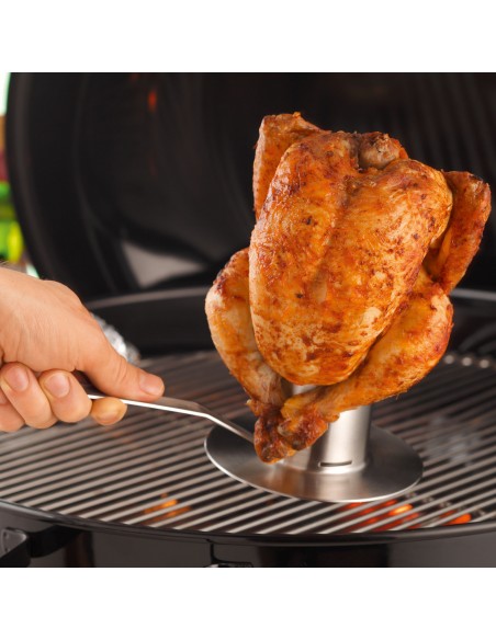 Stojak do grillowania kurczaka z pojemnikiem - Roesle