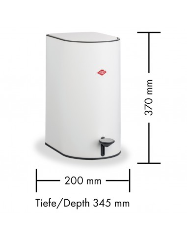 Kosz na śmieci STEP BOY 9l czarny matt -  WESCO