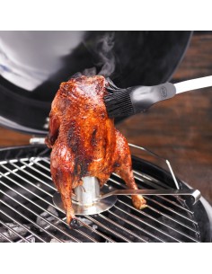 Uchwyt do grillowania kurczaka z pojemnikiem BBQ - Roesle 2
