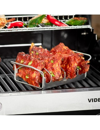 Stojak do grillowania żeberek mięsa BBQ - Roesle