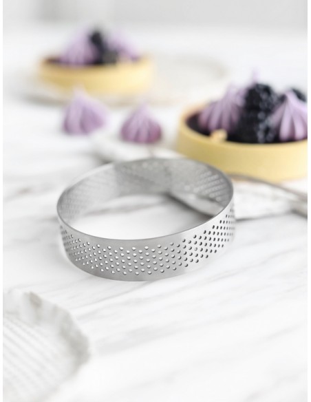 Perforowany okrągły pierścień do wypieków 8cm - Patisse