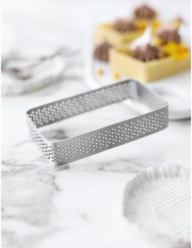 Perforowany prostokątny pierścień do wypieków...