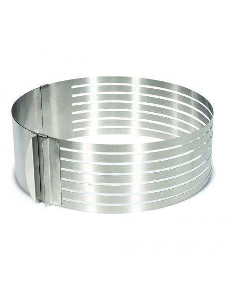 Regulowany szablon do krojenia w plastry do ciasta ze stali nierdzewnej  - Patisse