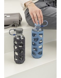 Bidon szklany IN GIRO 0,5l VIOLAN ANTHRAZYT - Leonardo 2