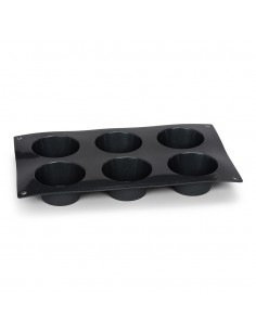 Silikonowa forma na 6 muffinek 29x17cm STARFLEX - Patisse