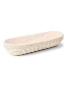 Koszyk wiklinowy owalny z płótnem 41x15cm - Patisse