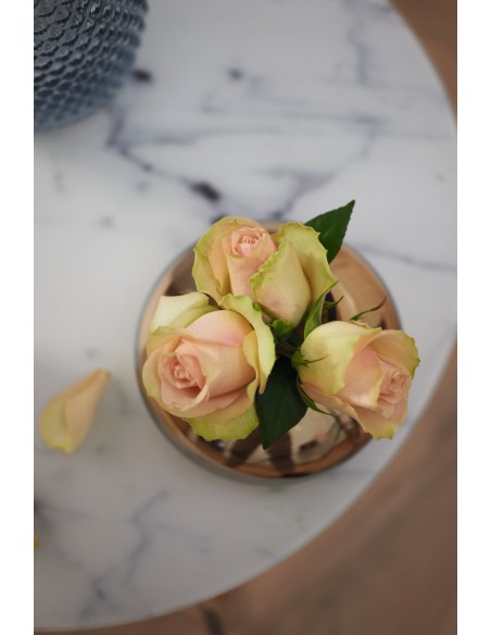 Leonardo - Wazon szklany złoty 18cm Poesia