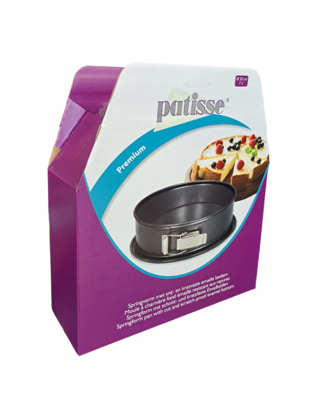 Patisse - Tortownica zapinana z szerokim spodem 20cm PREMIUM
