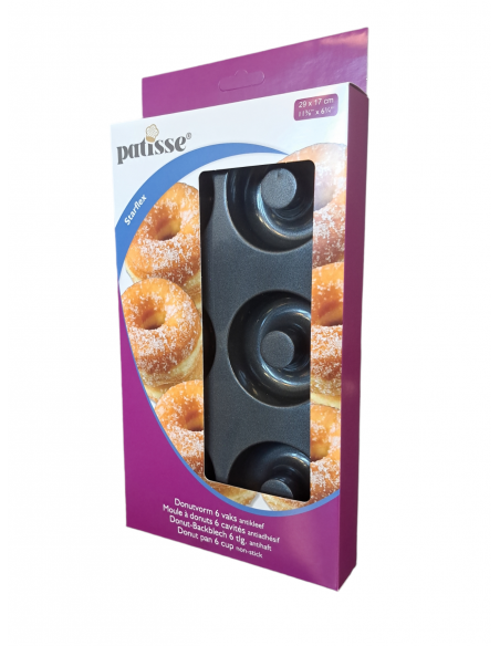 Silikonowa forma na 6 mini pączków 29x17cm STARFLEX- Patisse